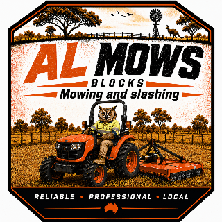 AL Mows Blocks logo