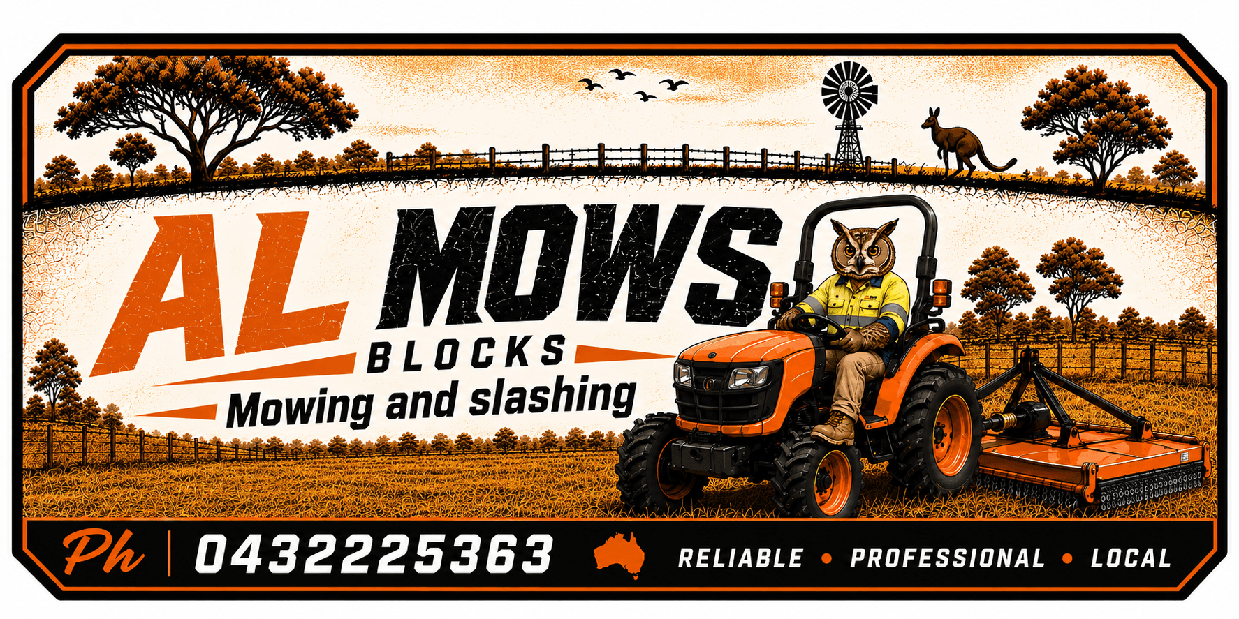 AL Mows Blocks — Mowing and Slashing. Phone 0432 225 363. Reliable, Professional, Local.
